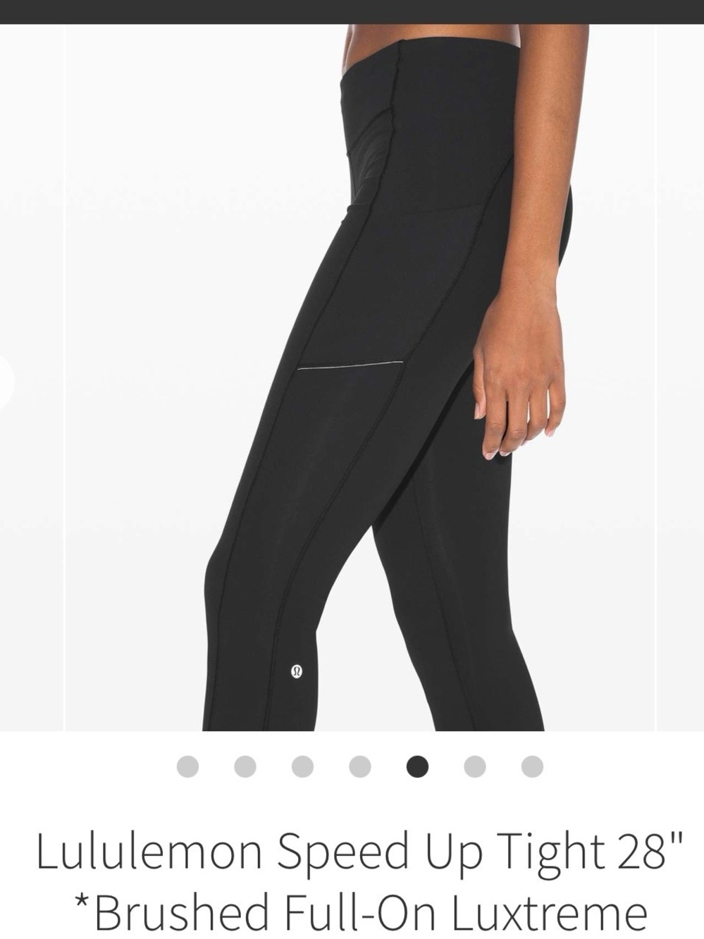 Lululemon Speed Up Tight 28" *Brushed Full-On Luxtreme
Black Size 4